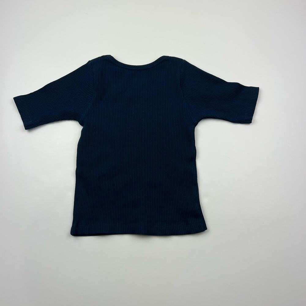 Pink Chicken Blue Ribbed Shirt - Picture 4 of 4